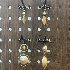 Coldwater Creek Gold Dangle Earrings Set